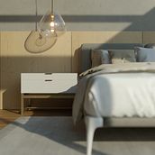 HOTEL BEDROOM. Un proyecto de 3D, Arquitectura y Arquitectura interior de Rafaela Gelatti Senna - 04.11.2020