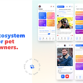 PetUni. Ecosystem for pet owners. Web.Ux.Ui.. Een project van Digitaal ontwerp, App-ontwerp y Webdesign van Alexander Ustalov - 05.11.2020