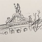 Urban Sketching in London, UK. Architectural Illustration, Sketchbook, and Sketching project by Emily Downes - 11.05.2020