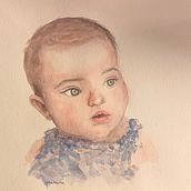 Mi Proyecto del curso: Retrato artístico en acuarela. Fine Arts, Portrait Drawing, and Watercolor Painting project by Teresa Maraver Granados - 11.05.2020