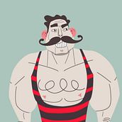 The Strongman - animación de personajes con After Effects. Animation, 2D Animation, and Character Animation project by sonia.sololo - 11.06.2020