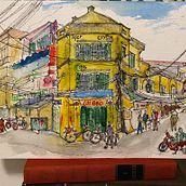 My project in Architectural Sketching with Watercolor and Ink course. Watercolor Painting project by t.trang.ho - 11.06.2020