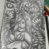 Mi Proyecto del curso: Narrativa visual con grafito para principiantes. Traditional illustration, Drawing, Stor, telling, Artistic Drawing, and Narrative project by Wightmare Arce - 11.06.2020