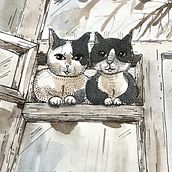 My project in The Art of Sketching: Transform Your Doodles into Art course. Un progetto di Animazione, Animazione di personaggi, Illustrazione infantile, Illustrazione con inchiostro, Disegno di ritratti e Pittura ad acquerello di Tatiana Ragozina - 06.11.2020