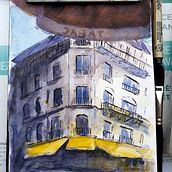 My project in Architectural Sketching with Watercolor and Ink course. Watercolor Painting project by salgadoluca - 11.06.2020