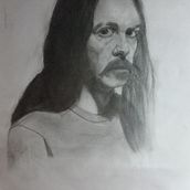 Mi Proyecto del curso: Retrato realista con lápiz de grafito , me parece muy bueno y aprendí mucho . Pencil Drawing, and Portrait Drawing project by davidaleji2720 - 11.07.2020