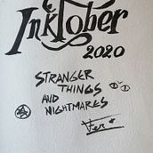 Inktober 2020    Stranger Things and Nightmares. Un proyecto de Ilustración con tinta y Sketchbook de Fernando Moreno - 07.11.2020