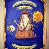 The metronome. Traditional illustration project by Mariagrazia Cavallo - 11.07.2020