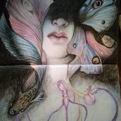 My project in Chiaroscuro Creative Portrait with Pencils course. Drawing project by Aneta Guleva - 01.13.2021