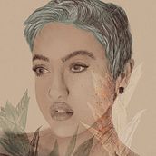 Meu projeto do curso: Retrato Ilustrado com Procreate.  project by Priscila Zavadil - 11.08.2020