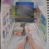 Dibujos pasados. Colagem projeto de Inês Raposo - 08.11.2020
