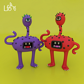 Monstruos. 3D, and 3D Character Design project by Laura Fernandez Olivar - 11.08.2020
