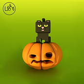 Halloween. 3D, and 3D Character Design project by Laura Fernandez Olivar - 11.07.2020