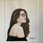 Mi Proyecto del curso: Retrato en acuarela a partir de una fotografía. Portrait Drawing project by Emma Yepiz Salido - 11.08.2020