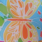 Meu projeto do curso: Técnicas de pintura em seda. Painting project by paolalohmann - 11.09.2020