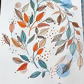 Proyecto final hojas de otoño. Un projet de Aquarelle de elianaparram - 08.11.2020
