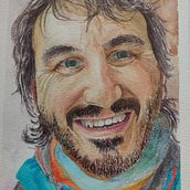 Mi Proyecto del curso: Retrato artístico en acuarela. Fine Arts project by Cristina Hortigüela - 01.14.2021