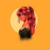 Mi Proyecto del curso: Retrato de personajes femeninos con Procreate. Portrait Drawing, and Digital Drawing project by libierbarriga9 - 11.09.2020