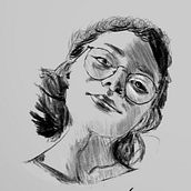 Retrato estilo grafito . Desenho digital projeto de Ezequiel Alcaraz Mendoza - 10.11.2020