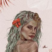 Retrato ilustrado con Procreate. Artistic Drawing, and Digital Design project by Juan Nuñez - 11.10.2020