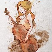 Bringer of Peace Ein Projekt aus dem Bereich Aquarellmalerei von meruminto - 04.12.2019