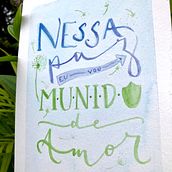 Meu projeto do curso: Caligrafia com pincéis de água para principiantes. Calligraph project by Rafaela Coelho - 11.10.2020