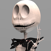 FanArt Jack Skellington. 3D, Concept Art, 3D Character Design, and 3D Modeling project by David Díaz - 11.13.2020