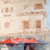 Mi Proyecto del curso: Paisajes urbanos en acuarela. Artes plásticas, Pintura em aquarela e Ilustração arquitetônica projeto de Jairo Perilla - 12.11.2020