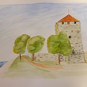 My project in Architectural Sketching with Watercolor and Ink course. Un proyecto de Pintura a la acuarela de the_henke86 - 12.11.2020