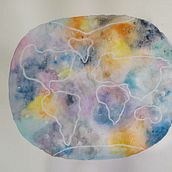 Mi Proyecto del curso: Dame la mano y vamos a darle la vuelta al mundo. Traditional illustration, and Watercolor Painting project by Serena Gurrea - 11.13.2020