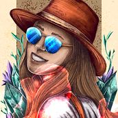 Mi Proyecto del curso: Retrato ilustrado con Procreate. Digital Illustration project by alexarvizu94 - 11.13.2020