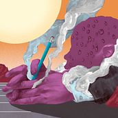 Rising Heat Inhibits Learning. Un progetto di Disegno artistico, Illustrazione editoriale e Illustrazione tradizionale di Paul Scheruebel - 07.11.2020