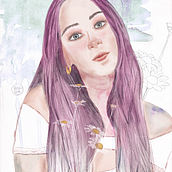 Mi Proyecto del curso: Retrato ilustrado con Procreate. Digital Drawing, and Watercolor Painting project by Pamela Leyte - 11.13.2020