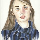 Mi Proyecto del curso: Retrato en acuarela a partir de una fotografía. Un proyecto de Ilustración tradicional de salma.estudiante2 - 13.11.2020
