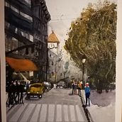 My project in Urban Landscapes in Watercolor course Ein Projekt aus dem Bereich Malerei von vertalen - 14.11.2020