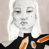 Mi Proyecto del curso: Retrato con lápiz, técnicas de color y Photoshop. Pencil Drawing, and Portrait Drawing project by Isis Rodriguez - 11.14.2020