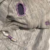Sweatshirt survival. Embroider project by Sylvia Edgerton - 11.14.2020