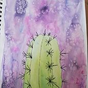 Cactus en el universo. Communication, Concept Art, and Drawing project by Rocío García - 11.15.2020