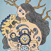 Proyecto final: Dibujando mi imaginario. Traditional illustration project by vannilla859 - 11.15.2020