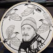My project in Creation of Embroidered Portraits course. Projekt z dziedziny  Haft użytkownika Ke Sigerson - 16.11.2020