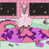 Digital illustration, combining reality and dreams. Un proyecto de Ilustración digital de Adam - 16.10.2020