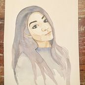 My daughter in watercolor. Een project van Aquarelschilderen van Ana Adams - 16.11.2020