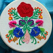 Mi Proyecto del curso: Técnica de bordado con paso atrás. Un projet de Broderie de Norma Sifuentes - 17.11.2020