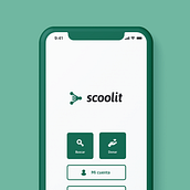 Scoolit app (branding and UI). Un projet de Br, ing et identité, Création de logos, Conception numérique, Design graphique, Éducation , et UX / UI de Félix Javier Marcos Chávez - 17.11.2020