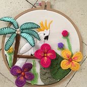 Mi Proyecto del curso: Introducción al bordado tridimensional Alicia Zamanillo. Embroider project by alizam92 - 11.24.2020