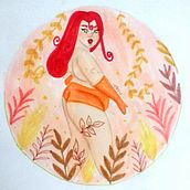 Meu projeto do curso: Ilustração de uma pin-up com técnicas tradicionais. Drawing, Artistic Drawing, Portrait Drawing, Traditional illustration & Ink Illustration project by Juliane Albuquerque - 11.17.2020