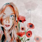 Amapola. Een project van  Tekening,  Portrettekening y Aquarelschilderen van Silvia T - 18.11.2020