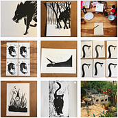 Tomten. Ilustração com tinta projeto de Sebastiaan Vandierendonck - 18.11.2020