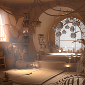 Mi Proyecto del curso: Creación de escenarios 3D desde cero en Maya. 3D, Creativit, 3D Design, and 3D Modeling project by Virginia Corral García - 11.18.2020