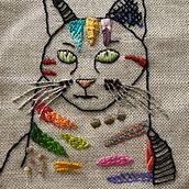 Mi Proyecto del curso: Técnicas de bordado: ilustrando con hilo y aguja. Embroider project by Sonia Pliego Agraz - 11.23.2020